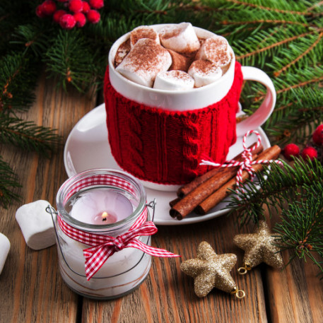 Cuillère chocolat chaud - Boisson de Noël